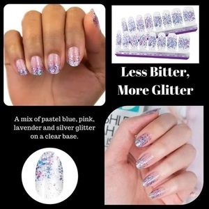 Color Street- Less Bitter, More Glitter Overlay - 100% Real Nail Polish Strips